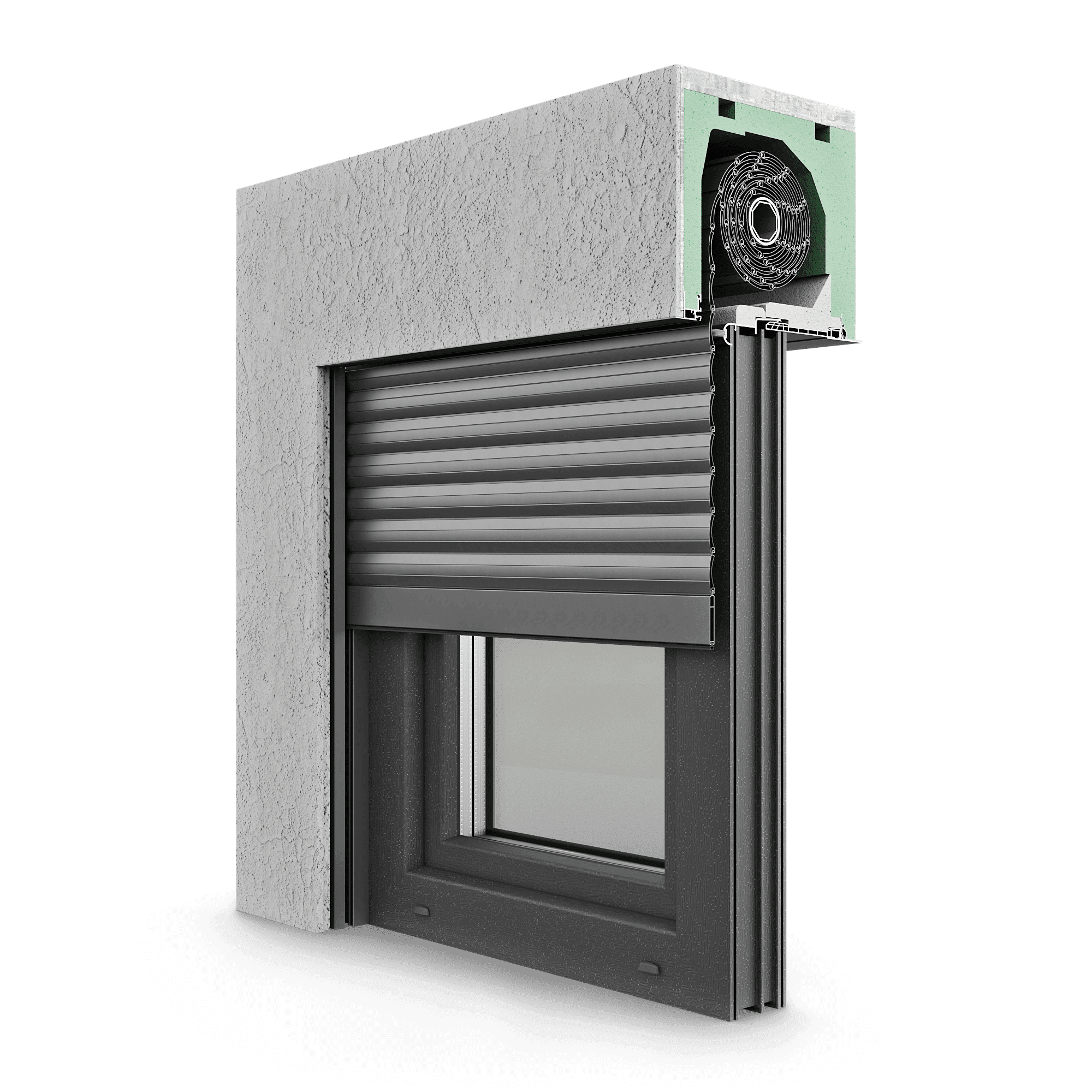 Roka-Top 2 Aufsatzrollladen mit Styroporkasten