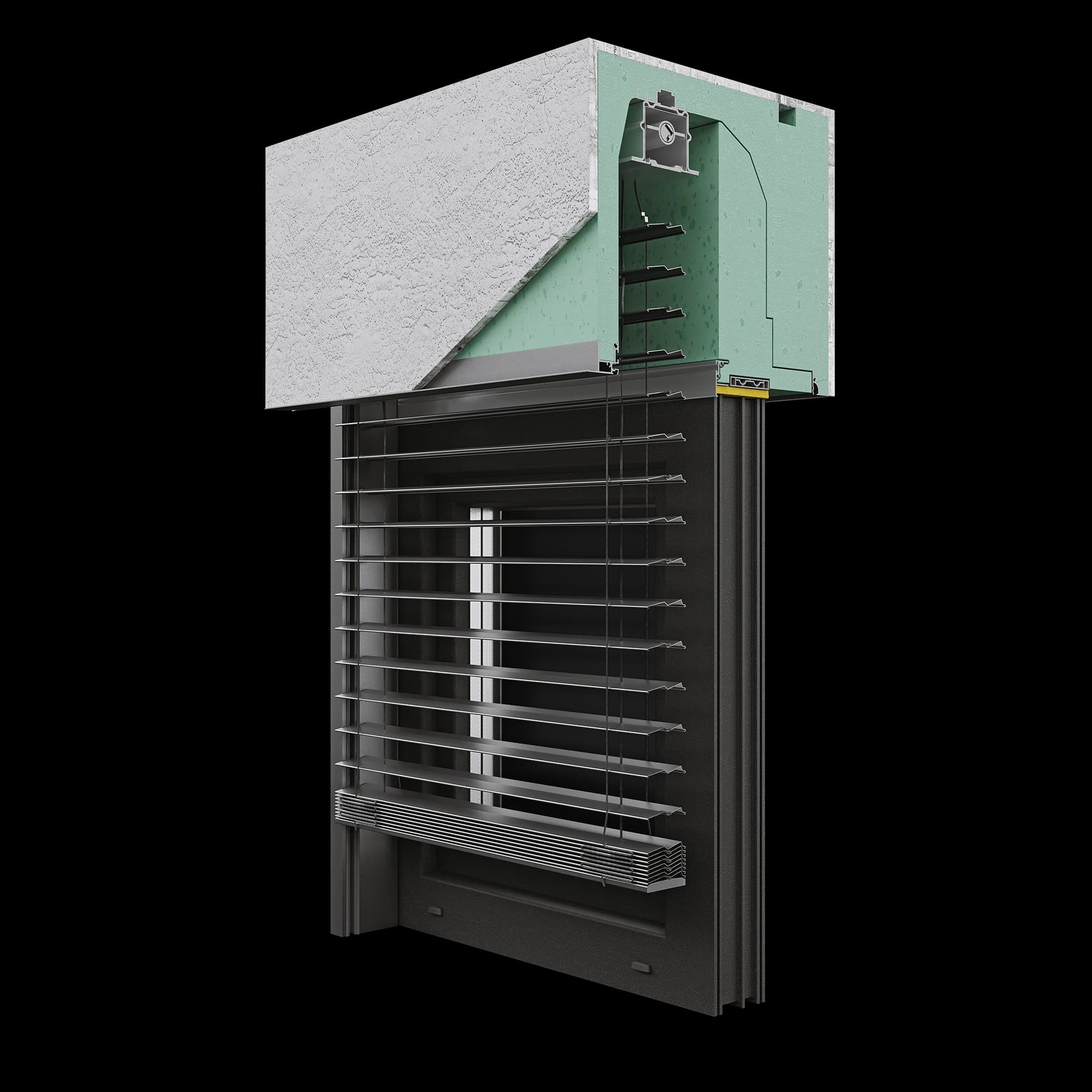 Roka-Top 2 Shadow Raffstore mit Dämmkasten