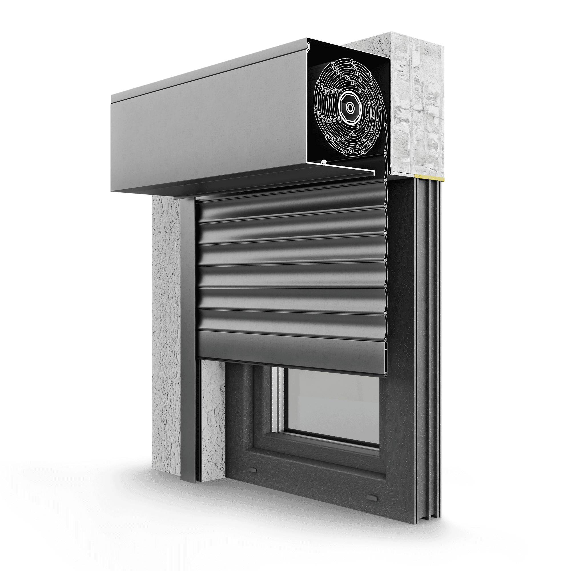 SK 90 Vorbaurollladen unabhängig vom Fenster